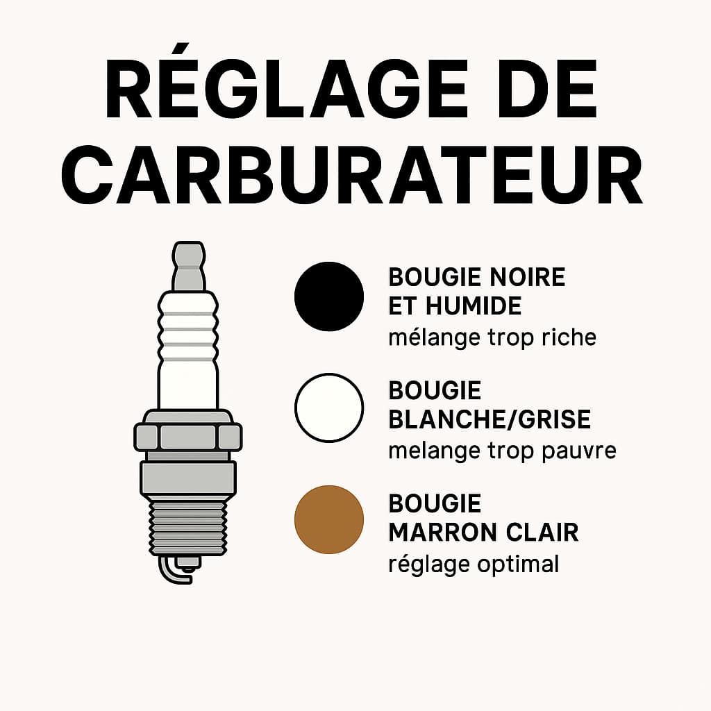 Illustration de l'article "Guide complet pour bien régler sa carburation en fonction de la bougie" sur Mini Motos
