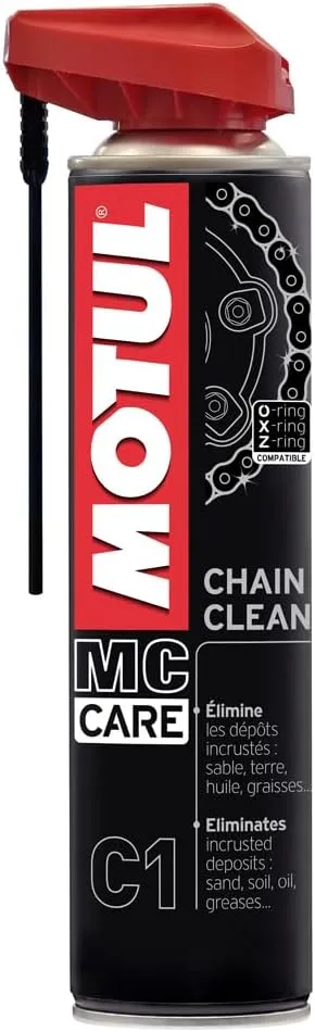 Motul Chain Clean : test du nettoyant chaîne moto dégraissant