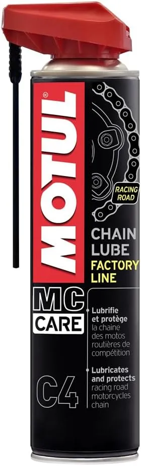 Motul Factory Line : test du lubrifiant chaîne compétition (blanc)